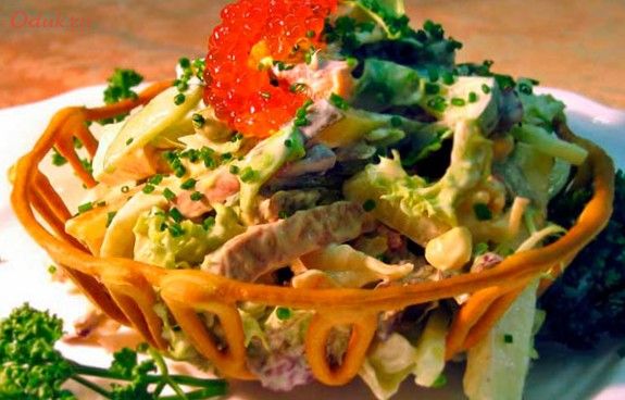 уникальный, салат, жир