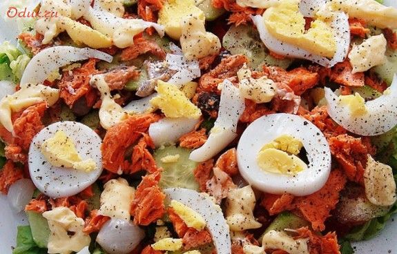 лососевый, салат, помидорами лососевый, салат, помидорами