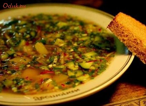 окрошка, ревенем, морковью окрошка, ревенем, морковью