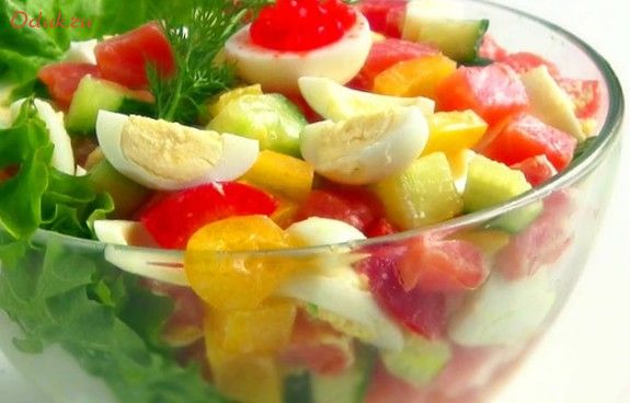 салат, белковый, творог