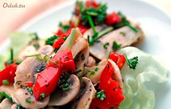 салат, грибов, капуста