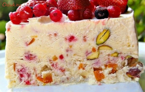 семифредо, цукатами, фисташками, жир, пищевой семифредо, цукатами, фисташками, жир, пищевой