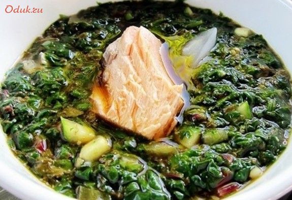 ботвинья, классическая, рыбой