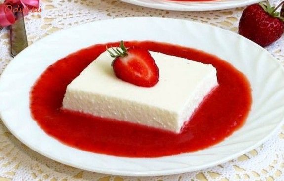 десерт, творога, клубничным, творог, пищевой