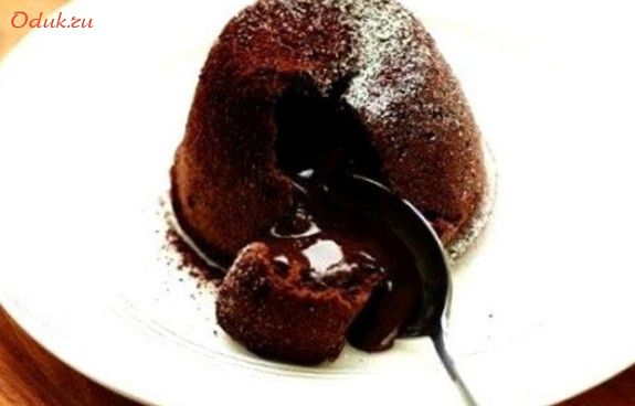 домашний, фондан, чёрным