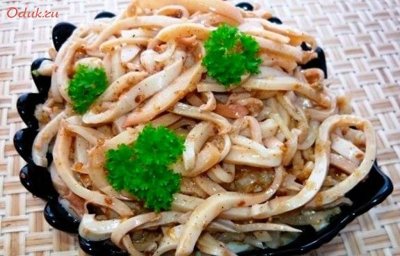 кальмаров, соевом, соусе, маринад