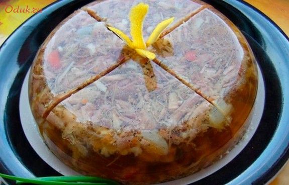холодец, домашний, мультиварке, свинина