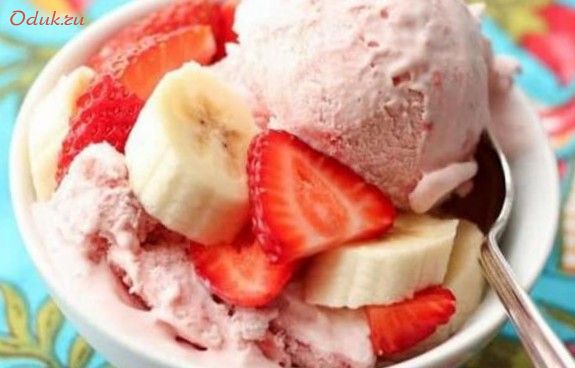 клубничное, мороженое, жир