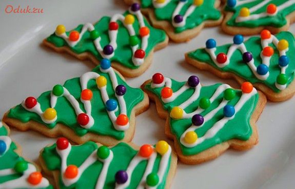 печенье, новогоднее печенье, новогоднее