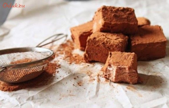 шоколадный, зефир