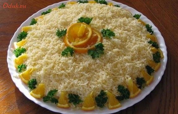 слоеный, салат, курицей, капуста