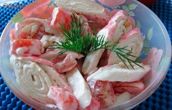 крабовый, салат-коктейль