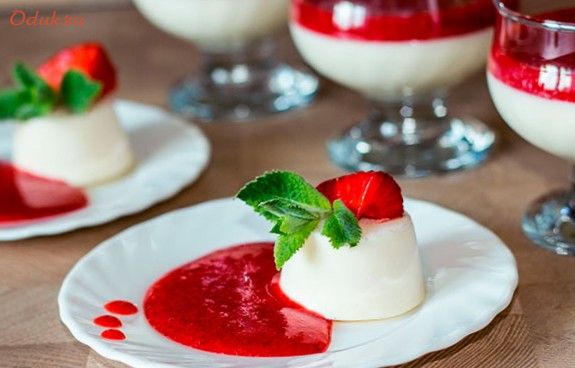 ласковая, ванильная, панна-котта