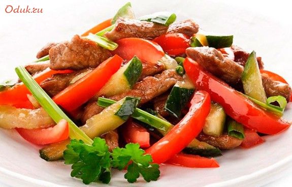 мясной, салат мясной, салат