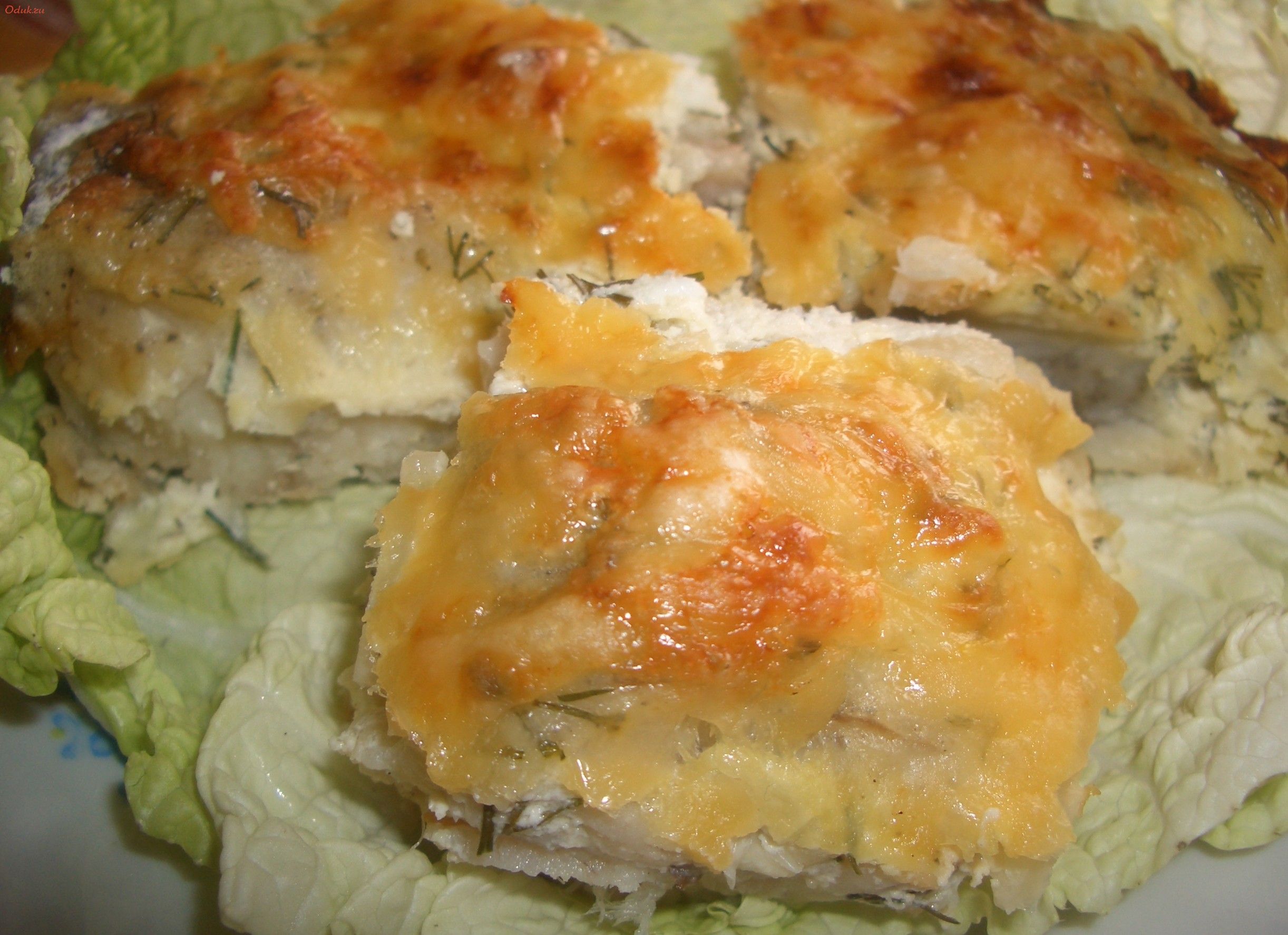 рыба, сыром