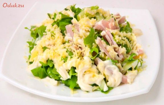 салат, ветчиной, маринад