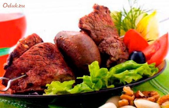 шашлык, баранины, бараньей