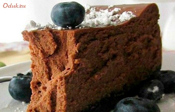 чизкейк, черникой