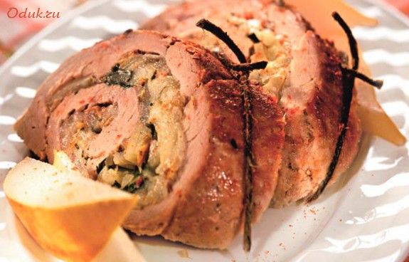 рулеты, свинины, сыром, свинина