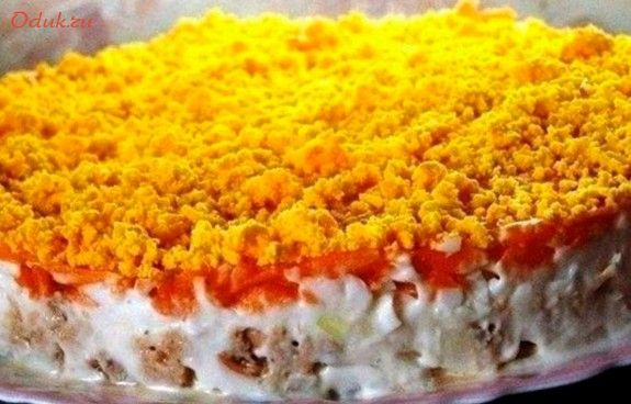 салат, горбуши салат, горбуши