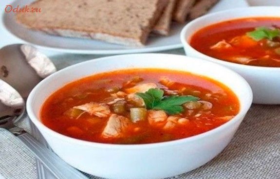 томатный, куриным