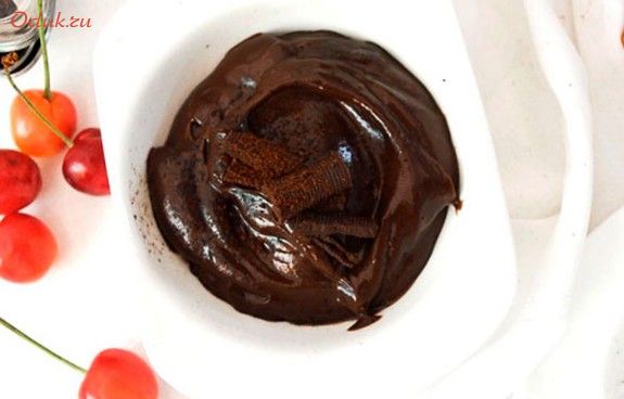 кофейно-шоколадный, пудинг, кофе