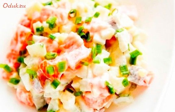 салат, картофелем салат, картофелем