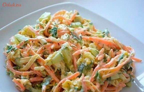 салат, курицей