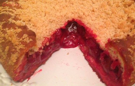 блинный, торт, творог, вишня блинный, торт, творог, вишня