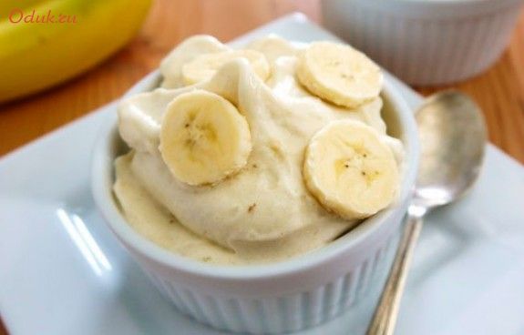 необычное, мороженое, бананов