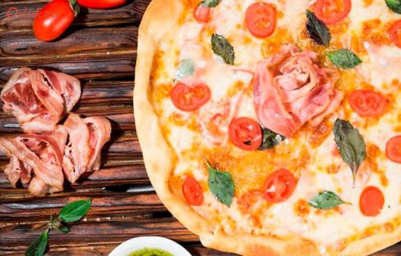 пицца, беконом, бекон пицца, беконом, бекон