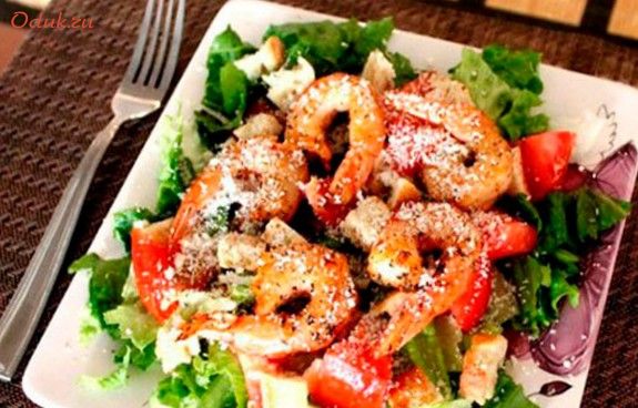 салат, цезарь, маринад