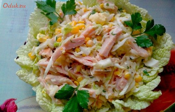 салат, копченой салат, копченой