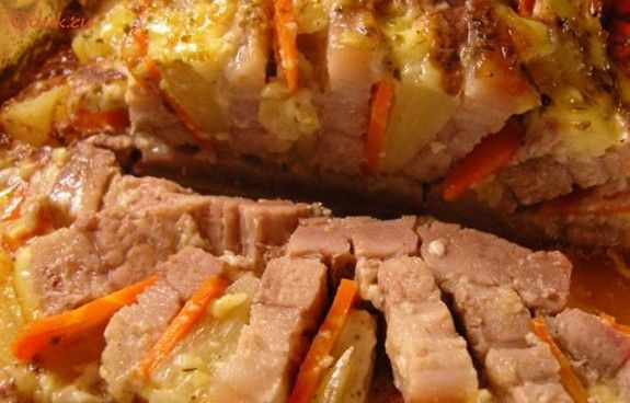 свинина-книжка, морковью, свинина, маринад свинина-книжка, морковью, свинина, маринад