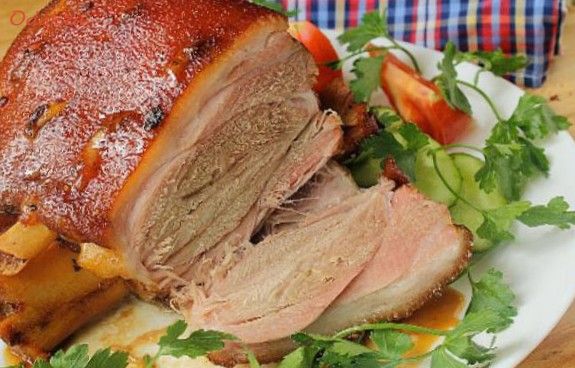 запеченная, свиная, рулька запеченная, свиная, рулька