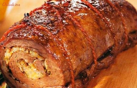 банкетный, рулет, говядины