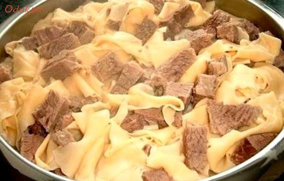 бешбармак, свинины, мультиварке, свинина