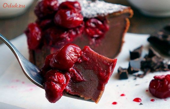 французский, десерт, вишня французский, десерт, вишня