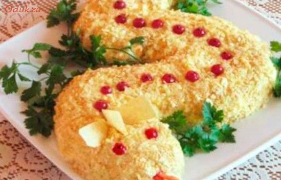 картофельная, змейка, грибами картофельная, змейка, грибами