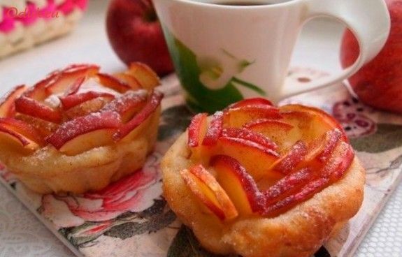 корзиночки, яблок, творог