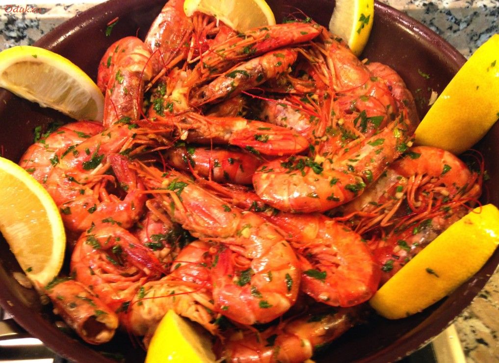 креветки, пиву, обжаренные