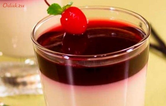 ласковая, панна, котта, вишня