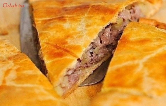 мясной, пирог, пищевой