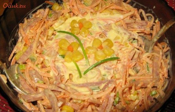 салат, морковью