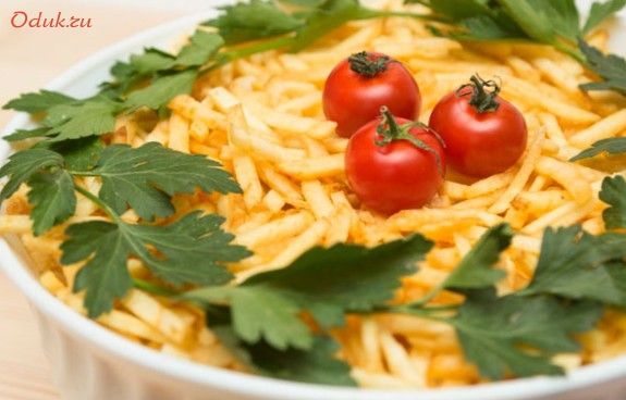 салат, слоеный, курицей