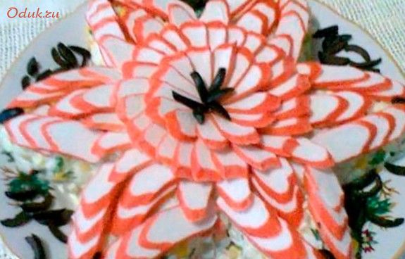 салат, звезда, крабовых салат, звезда, крабовых