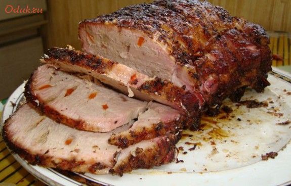 свинина, запеченная, корицей свинина, запеченная, корицей