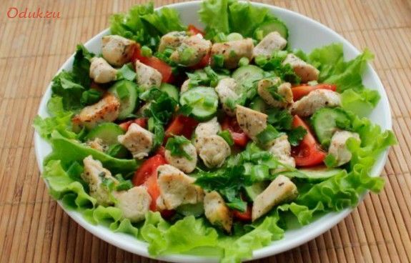 теплый, салат, бекон теплый, салат, бекон