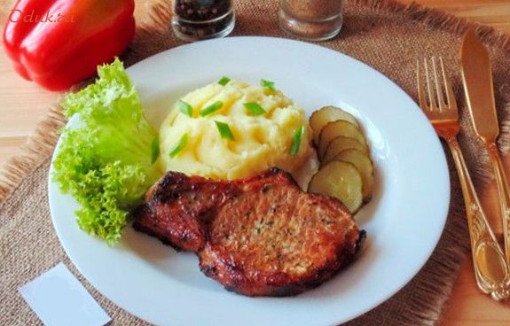 котлеты, мясные, кости, свинина