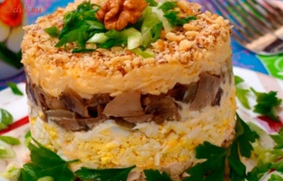 куриный, салат, леший